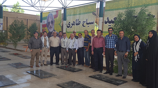 مراسم زیارت عاشورا گلزار شهدا آبادان 1