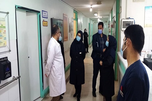 بازدید رییس بهداشت و درمان از بخش ها 1