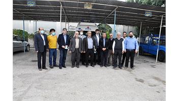 قدردانی رییس خدمات پشتیبانی از کارکنان ناظم داخلی و نقلیه